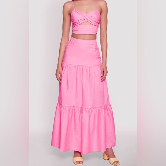 Pink Maxi Skirt Set - Picture 3 of 4